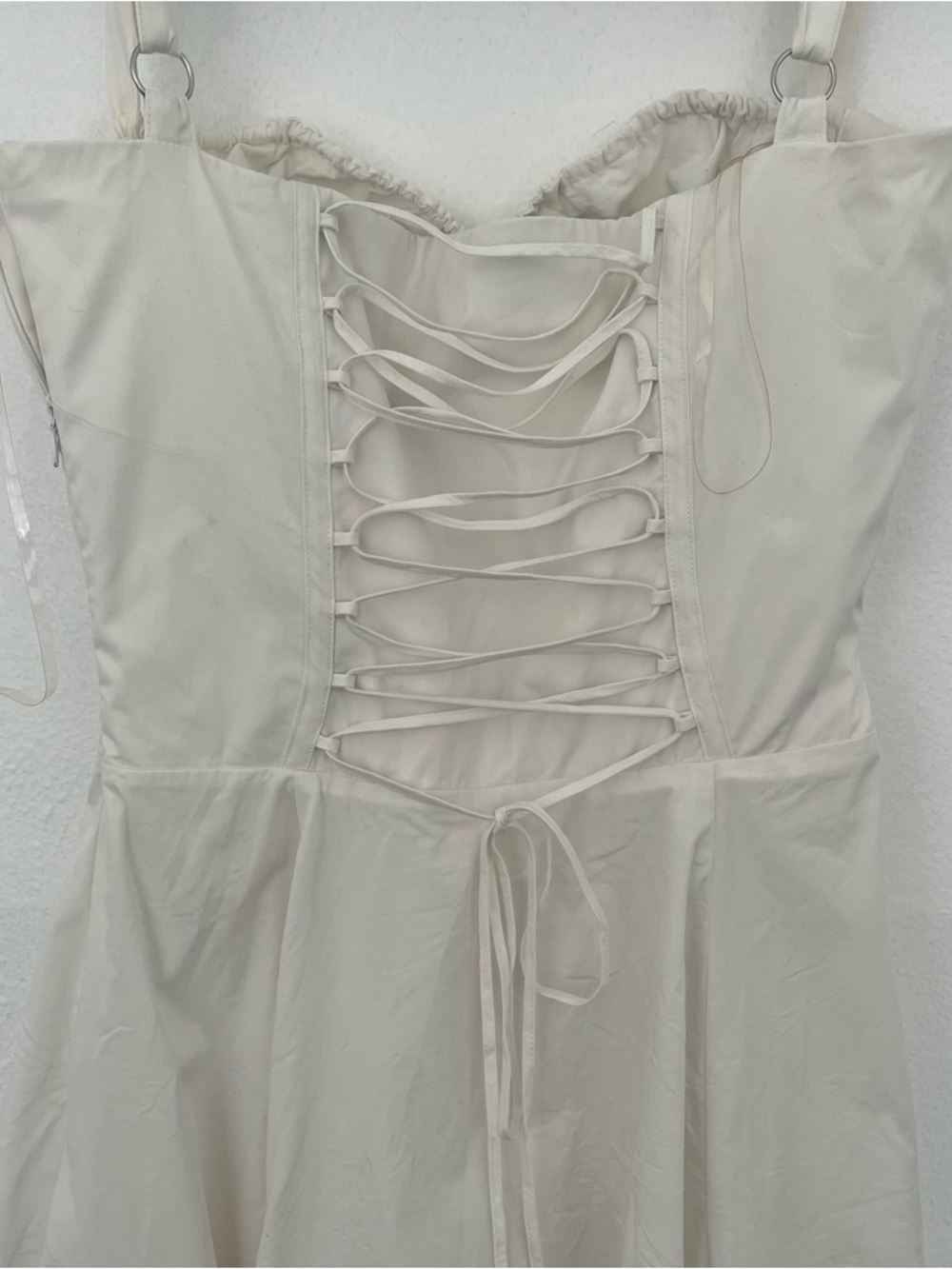 House of CB Carmen White Bustier Sundress Medium - Picture 9 of 10